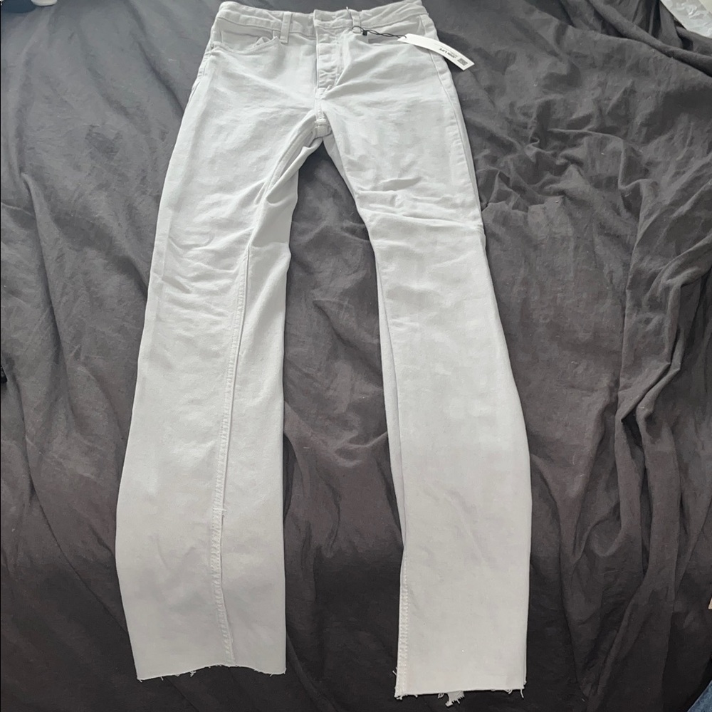 ZARA light blue/grey slim flare Jeans